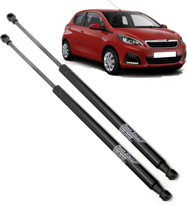 Ramor Strutz 2x Tailgate Gas Struts Compatible with a Peugeot 108 2014-2022. Tailgate Gas Springs Replacement for B000877780 and others.