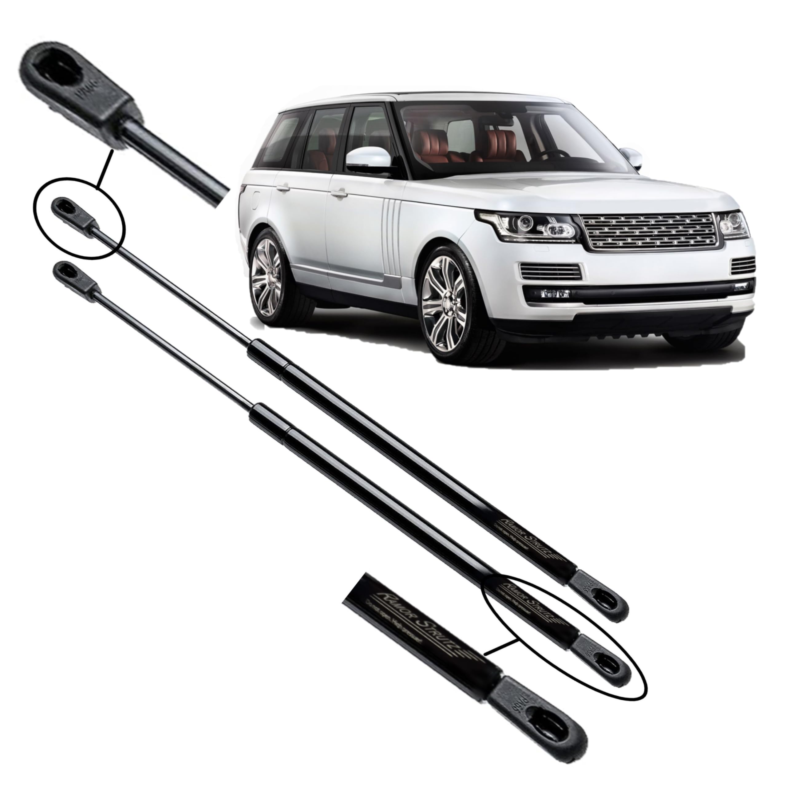 Strut Range Rover Custom Ramor Strutz 2x Boot Gas Struts Compatible with a Range Rover IV L405